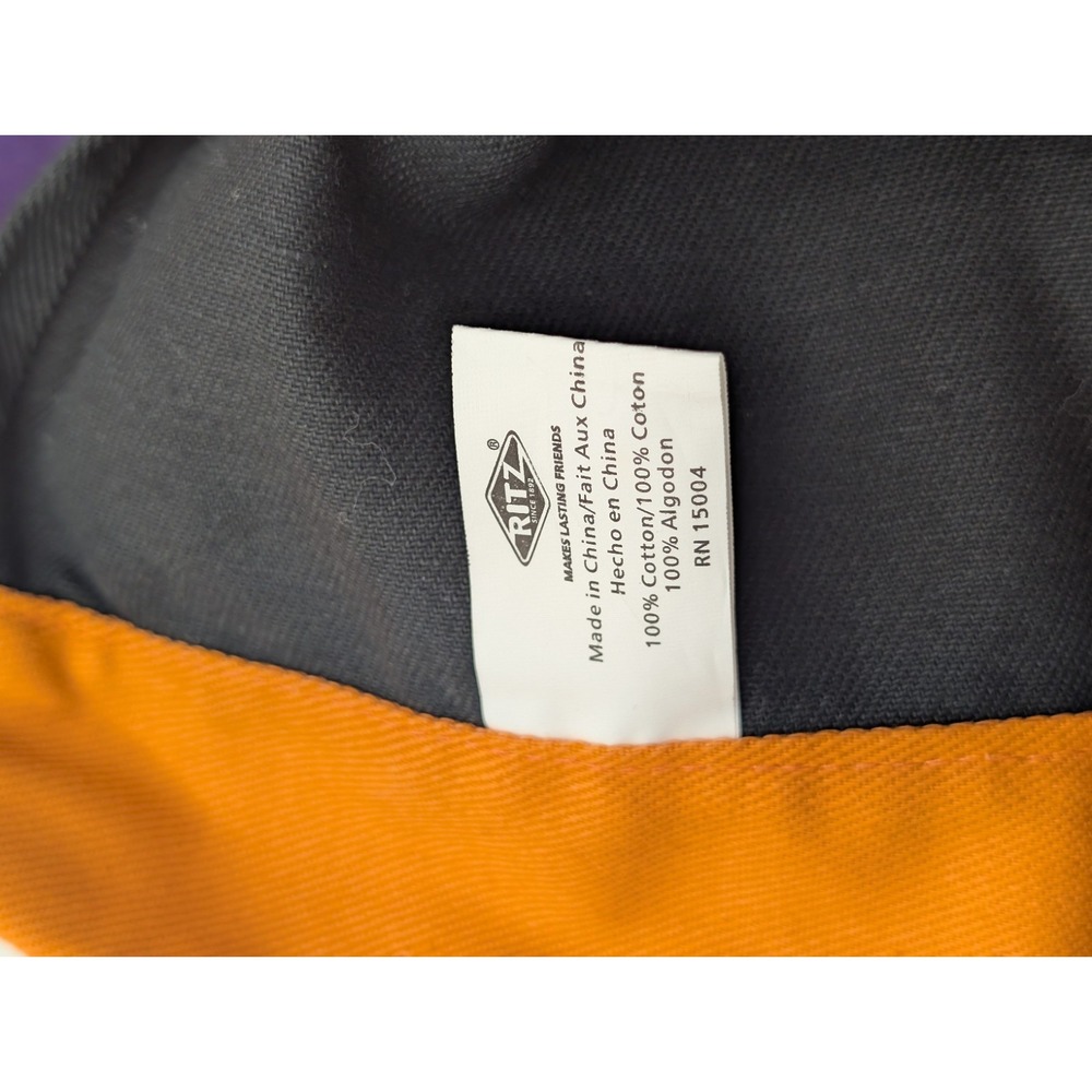 Halloween Kitchen Half Apron Adult Witch 100% Cotton Purple Orange Black by Ritz - Picture 4 of 4